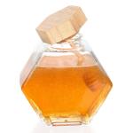 Empty 100Ml 380Ml Hexagonal Honey Pot Glass Honey Jar With Dipper