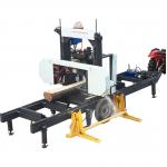 Horizontal Wood Sawmill Portable Band Saw Machine with Hydraulic Log Loading Arm for sale
