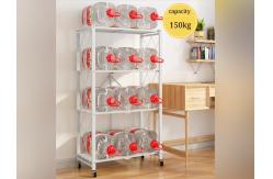 China Folding Movable Multi Layer Kitchen Shelf Microwave Oven Storage supplier