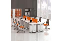 China Orange Office Furniture Desk Modular Office Partition Table Office Table And Chair supplier