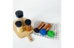China Transparent PET Plastic Kitchen Powder Spice Seasoning Shaker Container Jar supplier