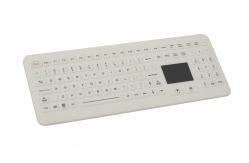 China IP68 Desktop Waterproof Rubber Medical Grade Keyboards with Touchpad with USB supplier