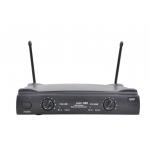 Black Handheld Wireless Microphone Karaoke System 40Hz-18KHz UHF-585