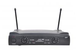 China Black Handheld Wireless Microphone Karaoke System 40Hz-18KHz UHF-585 supplier