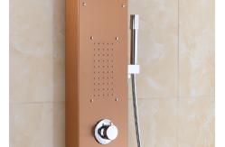 China Rose Gold Luxury Shower Panel , Easy Install Shower Panel Polished Surface Treatment supplier