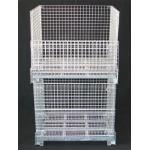 Q235 Material High Visible Collapsible Wire Container Moved By Forklift for sale