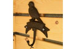 China Antique Wall Mount Bird shape Black Iron Coat Hooks supplier