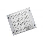 Waterproof Industrial Numeric Keypad 4x4 Matrix With 16 Flat Keys Optional Connectors