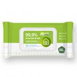 Custom 50gsm premium 80 sheets eco household cleaning wet wipes for sale