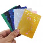 Custom Clear Holographic Card Protective Sleeves 66x91mm Sports Card Plastic Sleeves for sale