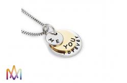 China Rustproof SS304 Dangle Charms Mens Engraved Necklace supplier