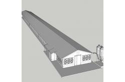 China Modern Long Span Steel Construction Building High Capacity Prefabricated Poultry House supplier