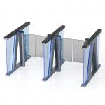 High Speed Swing Barrier Gate LED Light Indicator DC 24V Servo Motorized for sale