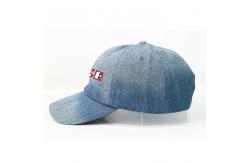 China Personalized Custom Design Denim Baseball Hats / 6 Panel Washed Plain Dad Cap supplier