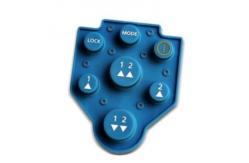 China Debossed Pantone Color Elastomer Silicone Rubber Keyboard supplier