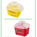 5 Liter Square Plastic Sharps Waste Container For Hospital Use , Sharps Box For Needles for sale