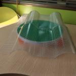 Long-Lasting Clarity Performance PET Skylight Tiles With Reinforced Fiber Cloth Skeleton For Impact Resistance for sale