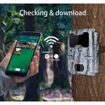30MP Camo Wifi Surveillance Camera 140mA SDHC Card For Monitoring
