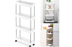 China Large detachable Bulk Kitchen Supplies Rolling Utility Cart Storage Rack Shelves supplier