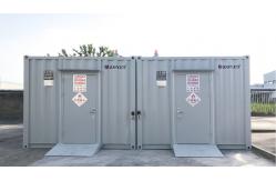 China EN60079 Hazardous Material Storage Containers Q235B Walk In Container supplier