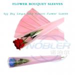 Waterproof Flower Bouquet Sleeves Plastic Flower Wrapping Sleeve for sale