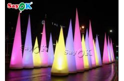 China Attractive Inflatable Lighting Decoration / Blow Up Cone For Christmas supplier