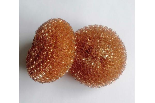 Barbecue Cleaning Copper Scouring Pads Protecting Hands From Being Hurt