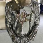 Life-size Casted Stainless Steel Statue Reflecting in Perth, Australia