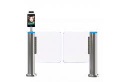 China Cylindrical Swing Barrier Turnstile Acrylic Barrier DC Brushless Servo Motor supplier