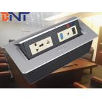 air support push pop up desktop power socket/ concealed electric socket box for furniture/ office table socket box for sale