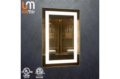 China Silver Smart Custom Bathroom Mirrors Waterproof Led Strip Vanity Mirror supplier