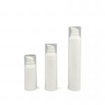Round Snap On Airless Pump Bottle Silk Screening 50ml For Cream for sale