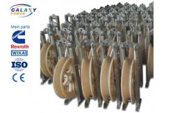 China Single Sheave Rope Pulley Block , 5-55kN Rated Load Wire Stringing Blocks supplier