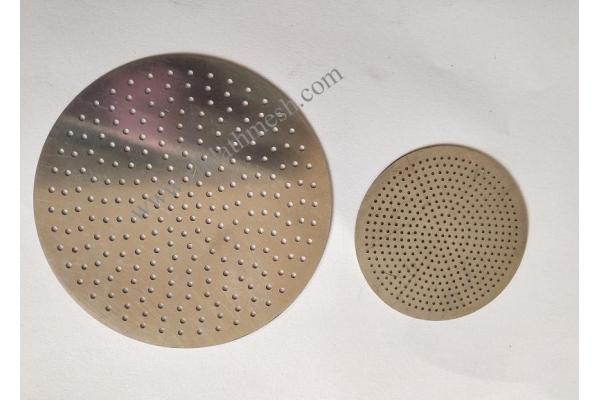 0.5mm Thickness Round Etching Perforated Steel Mesh , Perforated Metal Panels