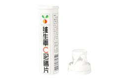 China Food Grade PP Customized Printing Effervescent Tablet Tube for Vitamin C Packaging supplier