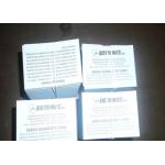 Two Sided Package Insert Printing Paper Leaflet Folding For Pharma Box for sale