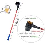 Low Profile Piggy Back Mini Blade Fuse Holder PA66 ATT Dual Circuits 24V