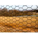 8 ft X 100 ft Hexagonal Wire Mesh Galvanized 1 inch Black PVC Wire Fence 20 Gauge for sale