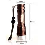 Mini CREE LED Flashlight Torch Waterproof 1100 Lumen Aluminum Alloy Housing