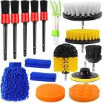 Sustainable 4.5in Wheel Cleaning Brush 16Pcs Drill Scrubber Attachment Set for sale