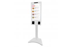 China Customized Interactive Digital Signage , Food Ordering Kiosk Machine With Barcode Scanner supplier