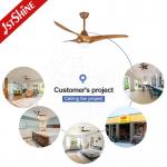 52'' 3 Blade Bladeless Energy Saving Consumption LED Ceiling Fan and Lighting Solution