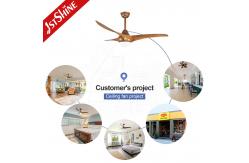 China 52'' 3 Blade Bladeless Energy Saving Consumption LED Ceiling Fan and Lighting Solution supplier