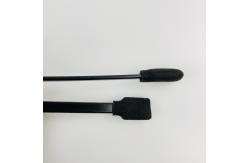 China Long Handle Printer Head Foam Tip Swabs For Solvent Printer Black Sponge supplier