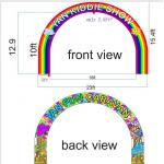 Tianyili factory wholesale price PVC material CE approved blower customized logo size inflatable arch for sale