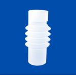 Customized Frosted Quartz Glass Part With Internal And External Thread Density 6.91g/cm3 for sale
