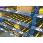 500-800kgs Carton Flow Rack Plastic Roller Sliding Shelves System Customized Dimension