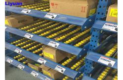 China 500-800kgs Carton Flow Rack Plastic Roller Sliding Shelves System Customized Dimension supplier