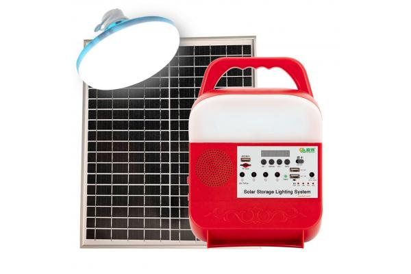 25W Solar Lighting System Power Emergency For Home With 3bulbs