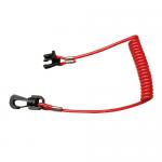Extendable Coiled Security Tethers Strap Lanyard Rope Key Holder / Plastic Snap Hook